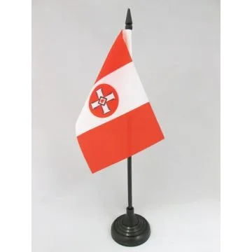 DRAPEAU DE TABLE KU KLUX KLAN 15x10cm - PETIT DRAPEAUX DE BUREAU DU KKK 10 x 15 cm