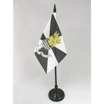 DRAPEAU DE TABLE LISBONNE 15x10cm - PETIT DRAPEAUX DE BUREAU VILLE DE LISBOA - PORTUGAL 10 x 15 cm