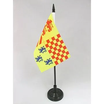 DRAPEAU DE TABLE CORRÈZE 15x10cm - PETIT DRAPEAUX DE BUREAU DÉPARTEMENT CORRÉZIEN 10 x 15 cm