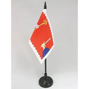 DRAPEAU DE TABLE HAUTE-LOIRE 15x10cm - PETIT DRAPEAUX DE BUREAU DÉPARTEMENT ALTILIGÉRIEN 10 x 15 cm