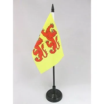 DRAPEAU DE TABLE HAUTES-PYRÉNÉES 15x10cm - PETIT DRAPEAUX DE BUREAU DÉPARTEMENT HAUT-PYRÉNÉEN 10 x 15 cm