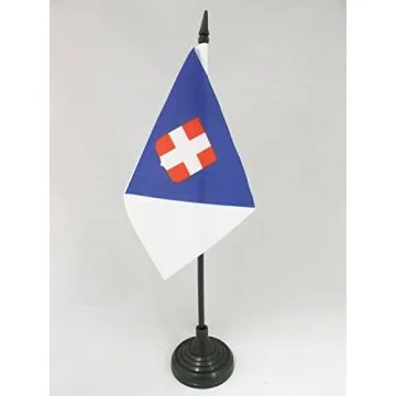 DRAPEAU DE TABLE DÉPARTEMENT DE LA SAVOIE 15x10cm - PETIT DRAPEAUX DE BUREAU DÉPARTEMENT SAVOYARD 10 x 15 cm