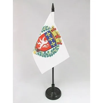 DRAPEAU DE TABLE VILLE DE LYON 15x10cm - PETIT DRAPEAUX DE BUREAU LYONNAIS 10 x 15 cm