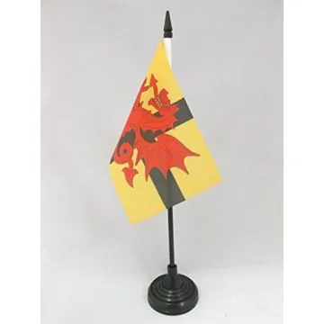 DRAPEAU DE TABLE BRETAGNE PAYS DU TRÉGOR 15x10cm - PETIT DRAPEAUX DE BUREAU BRO-DREGER 10 x 15 cm