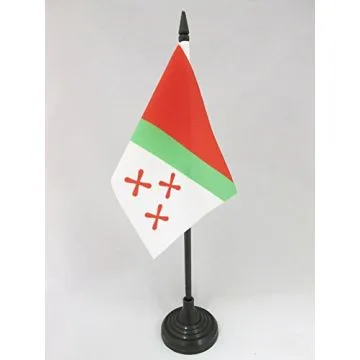DRAPEAU DE TABLE KATANGA INDÉPENDANTISTE 15x10cm - PETIT DRAPEAUX DE BUREAU RÉPUBLIQUE DÉMOCRATIQUE DU CONGO 10 x 15 cm