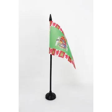 DRAPEAU DE TABLE PROVINCE DE CADIX 15x10cm - PETIT DRAPEAUX DE BUREAU CADIZ EN ANDALOUSIE 10 x 15 cm
