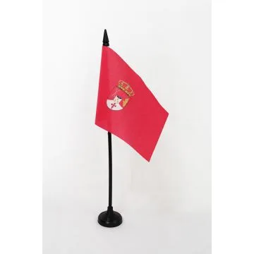 DRAPEAU DE TABLE PROVINCE D?ALBACETE 15x10cm - PETIT DRAPEAUX DE BUREAU ALBACETE EN CASTILLE-LA-MANCHE 10 x 15 cm