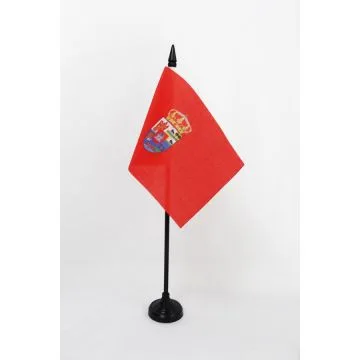 DRAPEAU DE TABLE PROVINCE D?ÁVILA 15x10cm - PETIT DRAPEAUX DE BUREAU AVILA EN CASTILLE-ET-LEON 10 x 15 cm