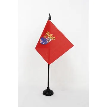 DRAPEAU DE TABLE PROVINCE DE SÉGOVIE 15x10cm - PETIT DRAPEAUX DE BUREAU SEGOVIA EN CASTILLE-ET-LEON 10 x 15 cm