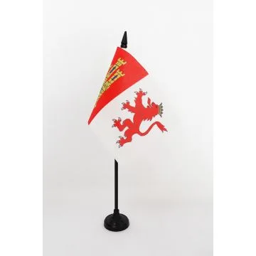 DRAPEAU DE TABLE PROVINCE DE CÁCERES 15x10cm - PETIT DRAPEAUX DE BUREAU CACERES EN ESTREMADURE 10 x 15 cm