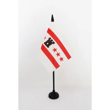 DRAPEAU DE TABLE PROVINCE DE DRENTHE 15x10cm - PETIT DRAPEAUX DE BUREAU DRAUXTHE AUX PAYS-BAS 10 x 15 cm