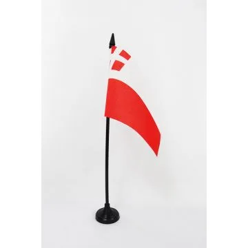 DRAPEAU DE TABLE PROVINCE D\'UTRECHT 15x10cm - PETIT DRAPEAUX DE BUREAU ULTRECHT AUX PAYS-BAS 10 x 15 cm