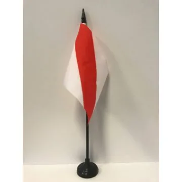DRAPEAU DE TABLE STRASBOURG 15x10cm - PETIT DRAPEAUX DE BUREAU STRASBOURGEOISE 10 x 15 cm