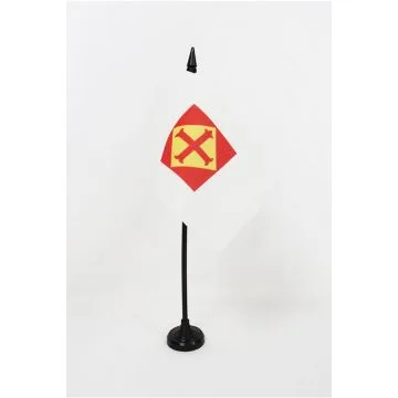 DRAPEAU DE TABLE CONFÉDÉRATION ESPAGNOLE DES DROITES AUTONOMES 15x10cm - PETIT DRAPEAUX DE BUREAU CEDA - GUERRE D\'ESPAGNE 10 x 15 cm
