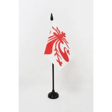 DRAPEAU DE TABLE FLORENCE 15x10cm - PETIT DRAPEAUX DE BUREAU FIRENZE EN TOSCANE 10 x 15 cm
