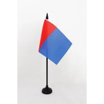 DRAPEAU DE TABLE CATANE 15x10cm - PETIT DRAPEAUX DE BUREAU CATANIA EN SICILE 10 x 15 cm