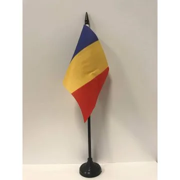 DRAPEAU DE TABLE RÉPUBLIQUE PARTHÉNOPÉENNE 1799 15x10cm - PETIT DRAPEAUX DE BUREAU ITALIEN ANCIEN 10 x 15 cm