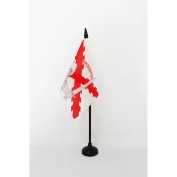 DRAPEAU DE TABLE LÉGION WALLONIE 15x10cm - PETIT DRAPEAUX DE BUREAU DE LÉON DEGRELLE 10 x 15 cm