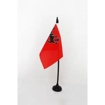 DRAPEAU DE TABLE REXISME 1930-1945 15x10cm - PETIT DRAPEAUX DE BUREAU DE REX DE LÉON DEGRELLE 10 x 15 cm