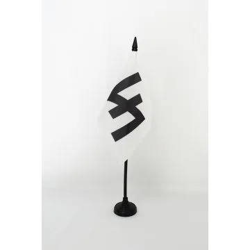DRAPEAU DE TABLE RUNE DU LOUP 15x10cm - PETIT DRAPEAUX DE BUREAU DU WOLFSANGEL 10 x 15 cm