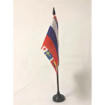Drapeau de table Russie Coupe du Monde de Football 2018 32 équipes 15x10cm - PETIT Drapeaux DE BUREAU Championnat du monde 2018 10 x 15 cm