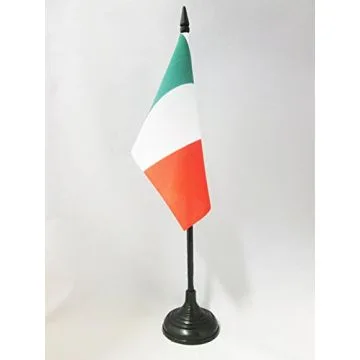 DRAPEAU DE TABLE ITALIE 15x10cm - PETIT DRAPEAUX DE BUREAU ITALIEN 10 x 15 cm