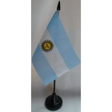 DRAPEAU DE TABLE ARGENTINE 15x10cm - PETIT DRAPEAUX DE BUREAU ARGENTIN 10 x 15 cm