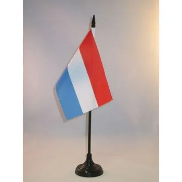DRAPEAU DE TABLE LUXEMBOURG 15x10cm - PETIT DRAPEAUX DE BUREAU LUXEMBOURGEOIS 10 x 15 cm