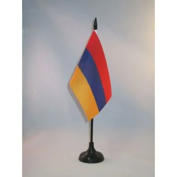 DRAPEAU DE TABLE ARMÉNIE 15x10cm - PETIT DRAPEAUX DE BUREAU ARMÉNIEN 10 x 15 cm