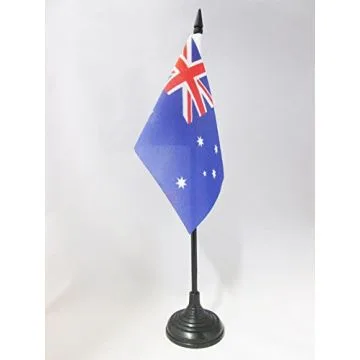 DRAPEAU DE TABLE AUSTRALIE 15x10cm - PETIT DRAPEAUX DE BUREAU AUSTRALIEN 10 x 15 cm