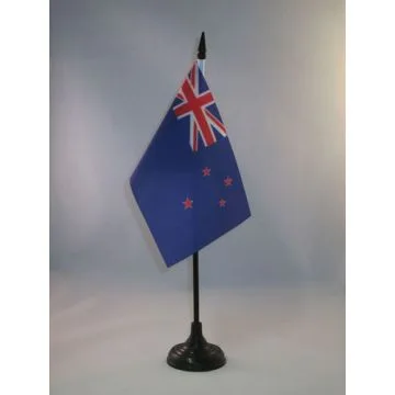 DRAPEAU DE TABLE NOUVELLE-ZÉLANDE 15x10cm - PETIT DRAPEAUX DE BUREAU NÉO-ZÉLANDAIS 10 x 15 cm