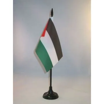 DRAPEAU DE TABLE PALESTINE 15x10cm - PETIT DRAPEAUX DE BUREAU PALESTINIEN 10 x 15 cm