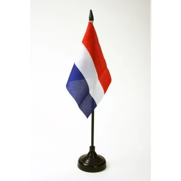 DRAPEAU DE TABLE PAYS-BAS 15x10cm - PETIT DRAPEAUX DE BUREAU HOLLANDAIS 10 x 15 cm