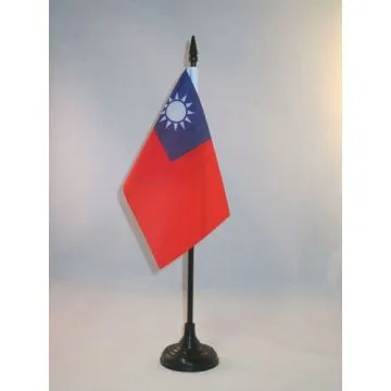 DRAPEAU DE TABLE TAIWAN 15x10cm - PETIT DRAPEAUX DE BUREAU TAÏWANAIS 10 x 15 cm