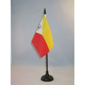 DRAPEAU DE TABLE ILES MARQUISES 15x10cm - PETIT DRAPEAUX DE BUREAU POLYNÉSIEN - FRANCE 10 x 15 cm