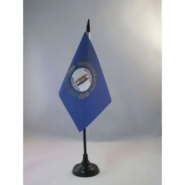 DRAPEAU DE TABLE KENTUCKY 15x10cm - PETIT DRAPEAUX DE BUREAU ETAT AMÉRICAIN - USA - ETATS-UNIS 10 x 15 cm