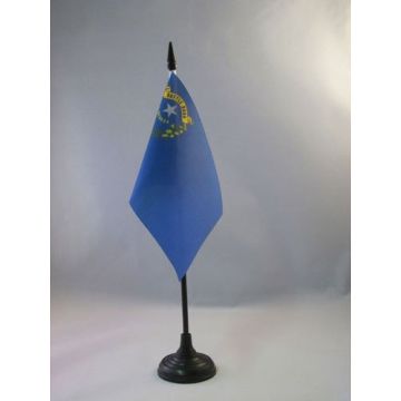 DRAPEAU DE TABLE NEVADA 15x10cm - PETIT DRAPEAUX DE BUREAU ETAT AMÉRICAIN - USA - ETATS-UNIS 10 x 15 cm