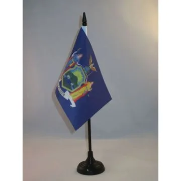 DRAPEAU DE TABLE NEW YORK 15x10cm - PETIT DRAPEAUX DE BUREAU NEW YORKAIS - ETAT AMÉRICAIN - USA - ETATS-UNIS 10 x 15 cm
