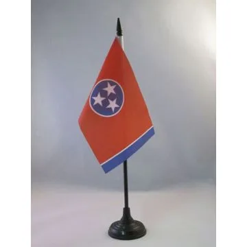 DRAPEAU DE TABLE TENNESSEE 15x10cm - PETIT DRAPEAUX DE BUREAU ETAT AMÉRICAIN - USA - ETATS-UNIS 10 x 15 cm