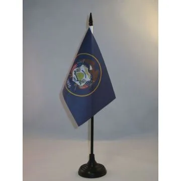 DRAPEAU DE TABLE UTAH 15x10cm - PETIT DRAPEAUX DE BUREAU ETAT AMÉRICAIN - USA - ETATS-UNIS 10 x 15 cm