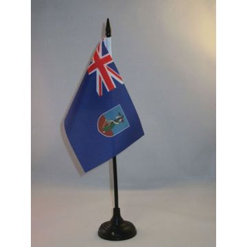 DRAPEAU DE TABLE MONTSERRAT 15x10cm - PETIT DRAPEAUX DE BUREAU ANGLAIS - ROYAUME-UNI 10 x 15 cm