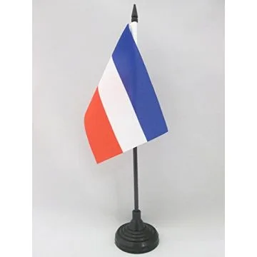 DRAPEAU DE TABLE RÉPUBLIQUE FÉDÉRALE DE YOUGOSLAVIE 15x10cm - PETIT DRAPEAUX DE BUREAU YOUGOSLAVE 10 x 15 cm