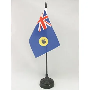 DRAPEAU DE TABLE AUSTRALIE-OCCIDENTALE 15x10cm - PETIT DRAPEAUX DE BUREAU AUSTRALIEN - AUSTRALIE 10 x 15 cm