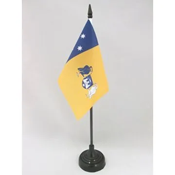 DRAPEAU DE TABLE CAPITALE AUSTRALIENNE 15x10cm - PETIT DRAPEAUX DE BUREAU AUSTRALIEN - AUSTRALIE 10 x 15 cm