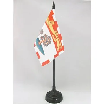 DRAPEAU DE TABLE ÎLE-DU-PRINCE-ÉDOUARD 15x10cm - PETIT DRAPEAUX DE BUREAU CANADIEN - CANADA 10 x 15 cm