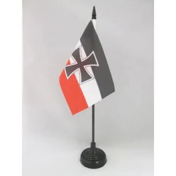 DRAPEAU DE TABLE GERMAN JACK 15x10cm - PETIT DRAPEAUX DE BUREAU ALLEMAGNE DE GUERRE WWII 10 x 15 cm