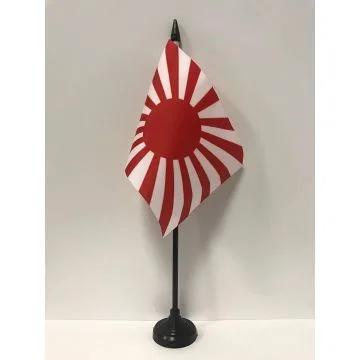 DRAPEAU DE TABLE JAPON WWI 15x10cm - PETIT DRAPEAUX DE BUREAU JAPONAIS 10 x 15 cm