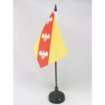 DRAPEAU DE TABLE LORRAINE 15x10cm - PETIT DRAPEAUX DE BUREAU LORRAIN - FRANCE 10 x 15 cm