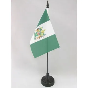 DRAPEAU DE TABLE RHODÉSIE 15x10cm - PETIT DRAPEAUX DE BUREAU ZIMBABWE 10 x 15 cm