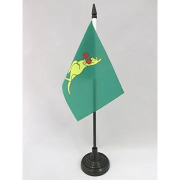 DRAPEAU DE TABLE BOXING KANGOUROU 15x10cm - PETIT DRAPEAUX DE BUREAU BOXING KANGAROO - AUSTRALIE 10 x 15 cm